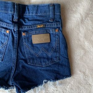 WRANGLER cutoff denim cotton daisy duke western cowgirl jean shorts